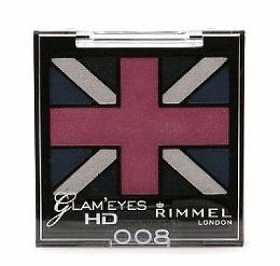 Rimmel London Glam Eyes HD Quad Eye Shadow 2,5 g 008 True Union Jack