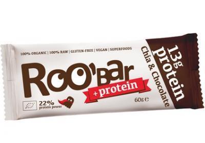 Roobar Protein chia čokoláda BIO 60g